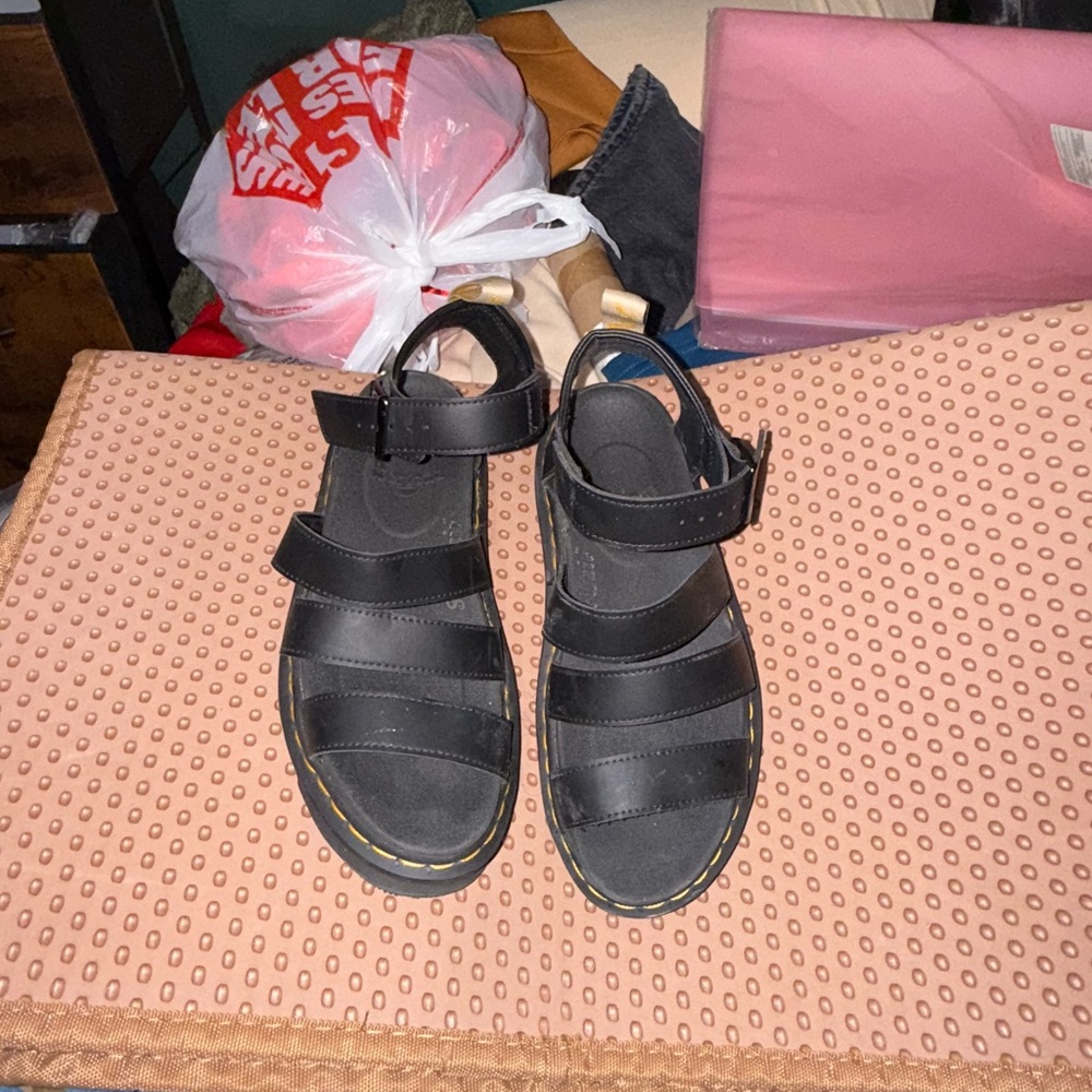 Dr. Martens Black Sandals
